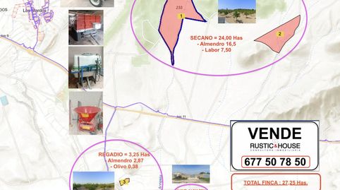 Terreno en venta en Tobarra.