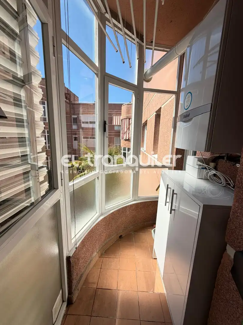 Balcony of Flat for rent in San Sebastián de los Reyes  with Air Conditioner, Parquet flooring and Furnished