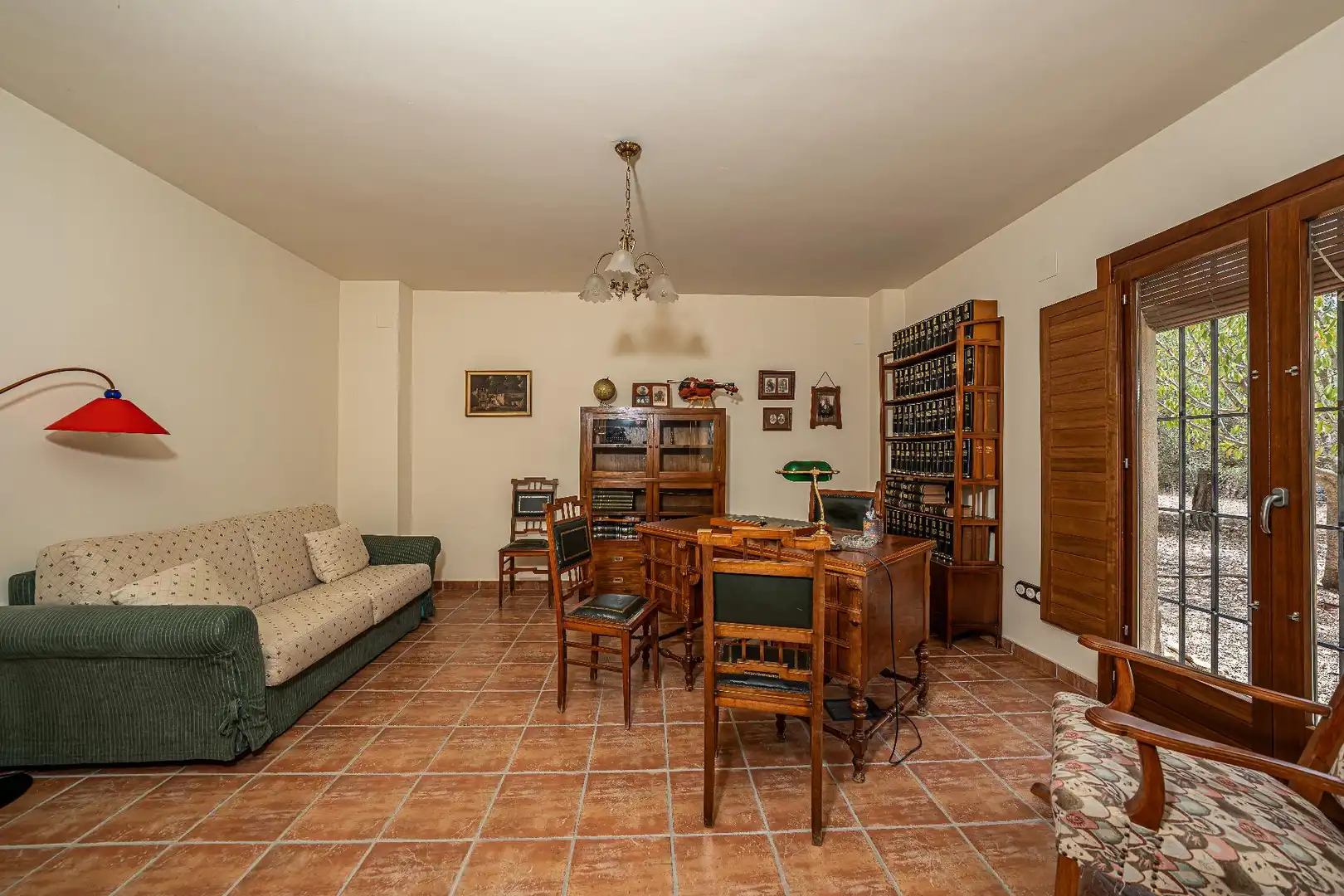Sala d'estar de Finca rústica en venda en Biar amb Calefacció, Jardí privat i Terrassa