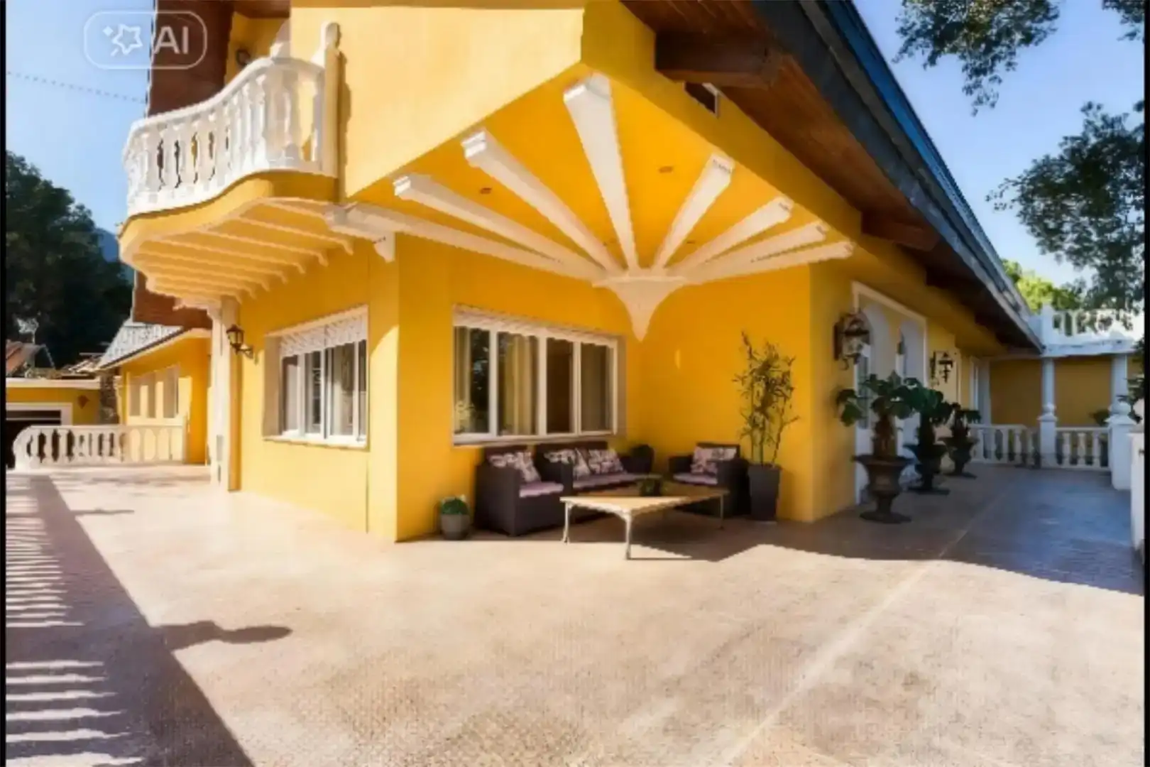Terrassa de Casa o xalet en venda en Muro de Alcoy amb Aire condicionat i Piscina
