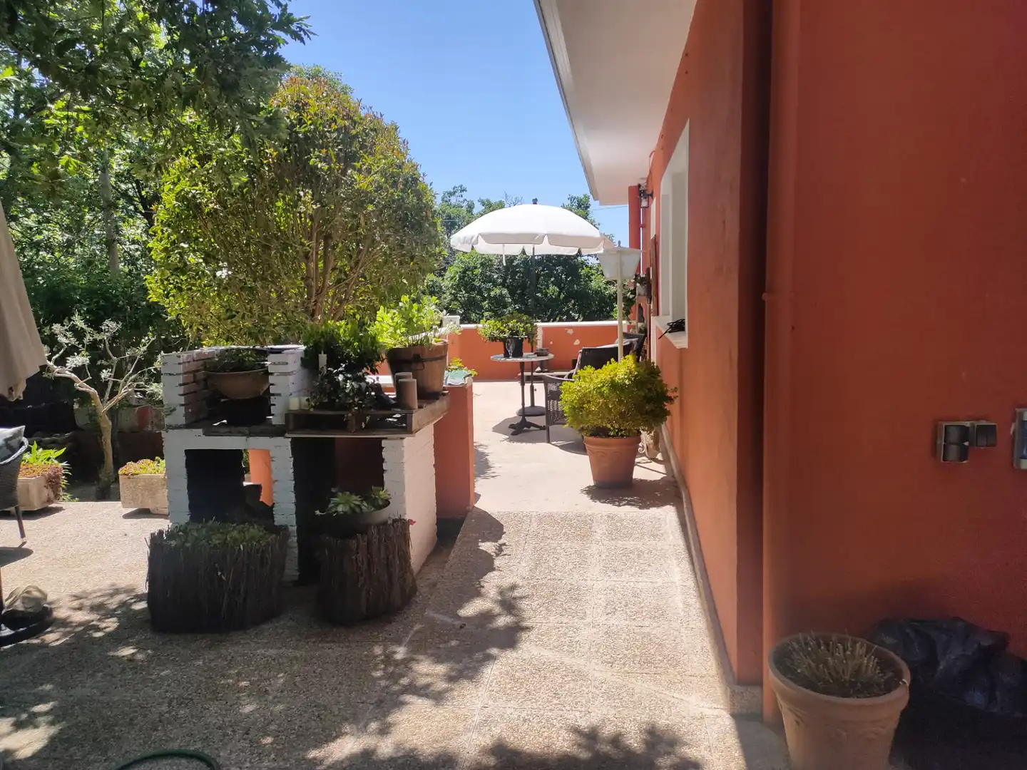 Terraza de Casa o chalet en venta en Santa María de la Alameda con Calefacción, Jardín privado y Amueblado