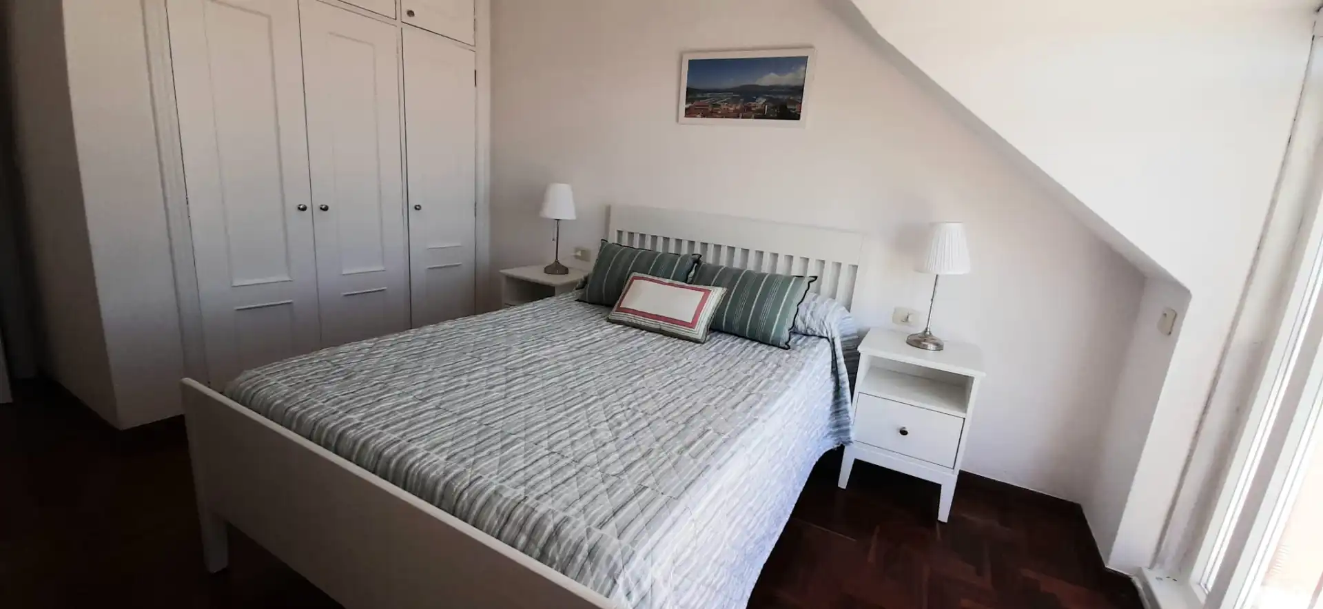 Bedroom of Attic for rent in Baiona  with Furnished, Balcony and Community pool