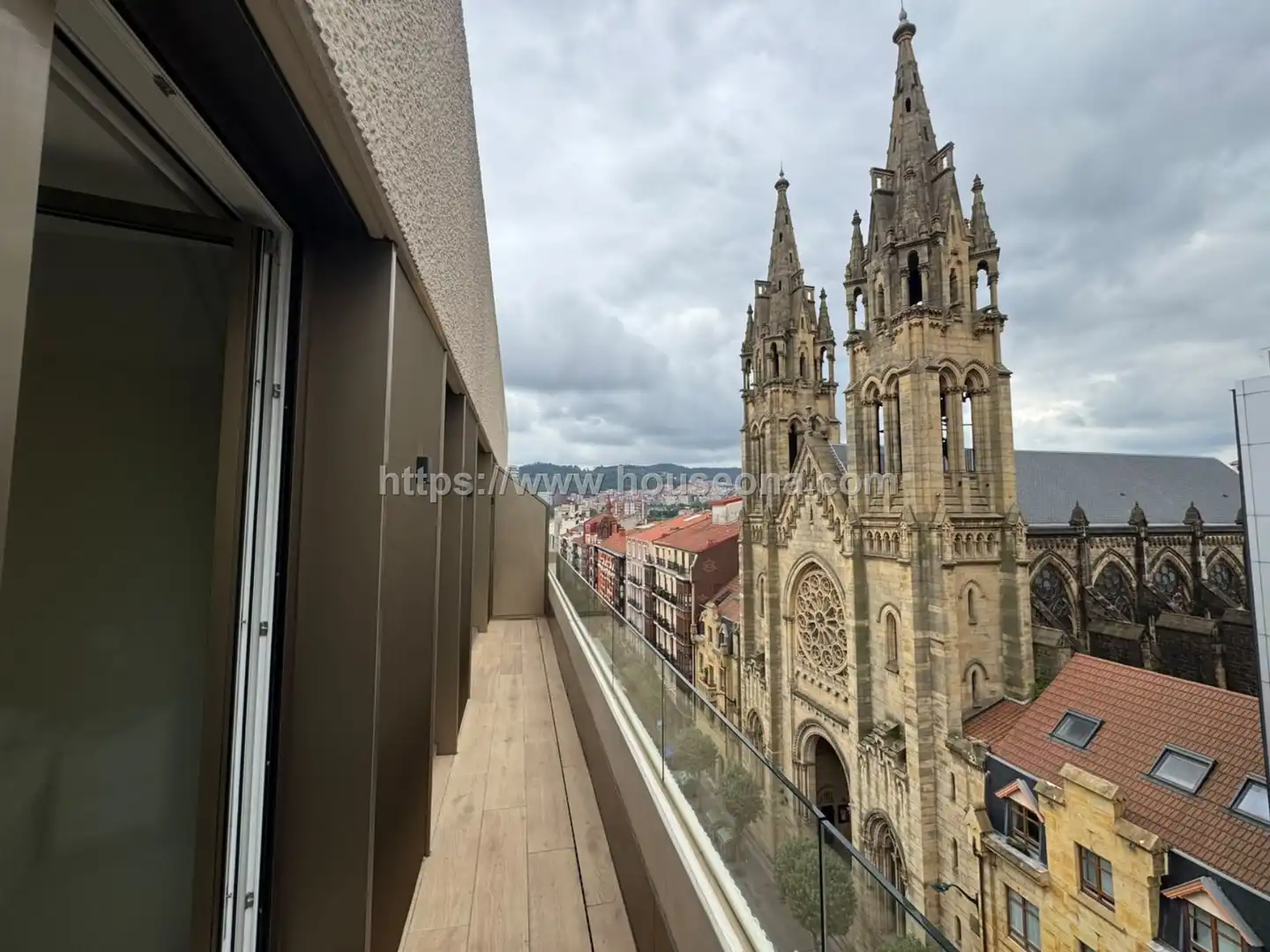 Balcony of Attic for sale in Bilbao   with Heating, Terrace and Storage room
