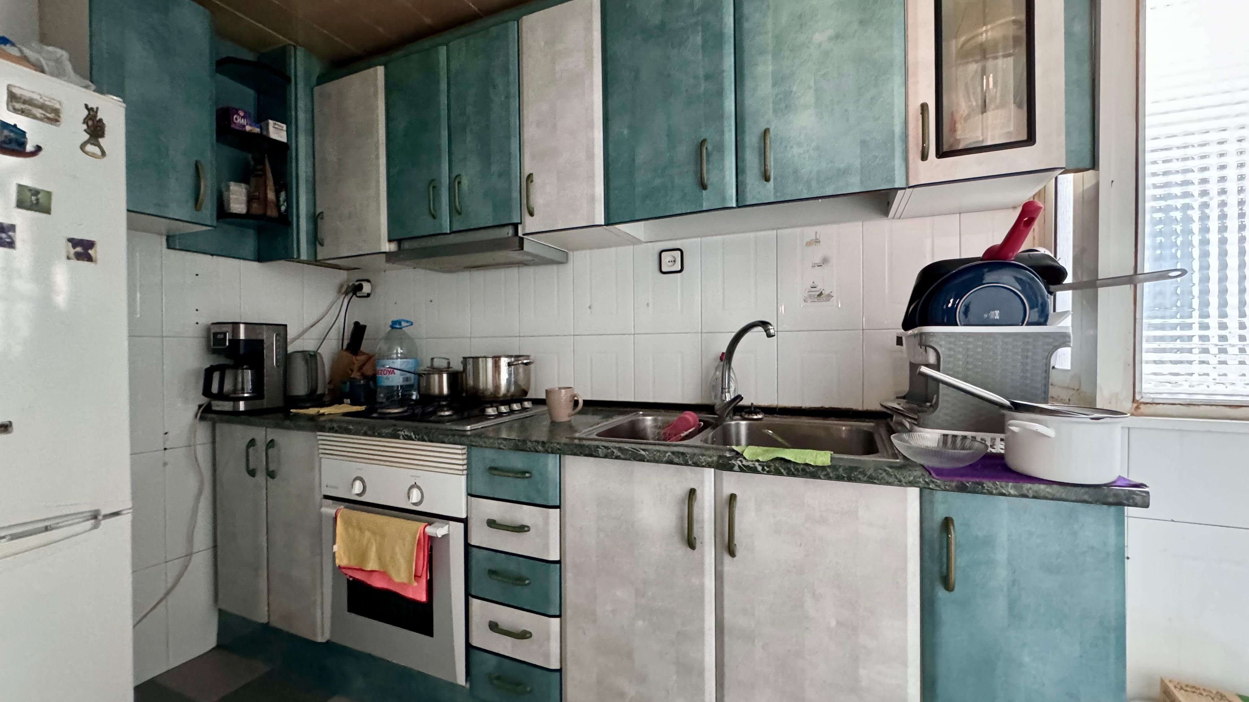 Kitchen of Flat for sale in Esplugues de Llobregat  with Balcony