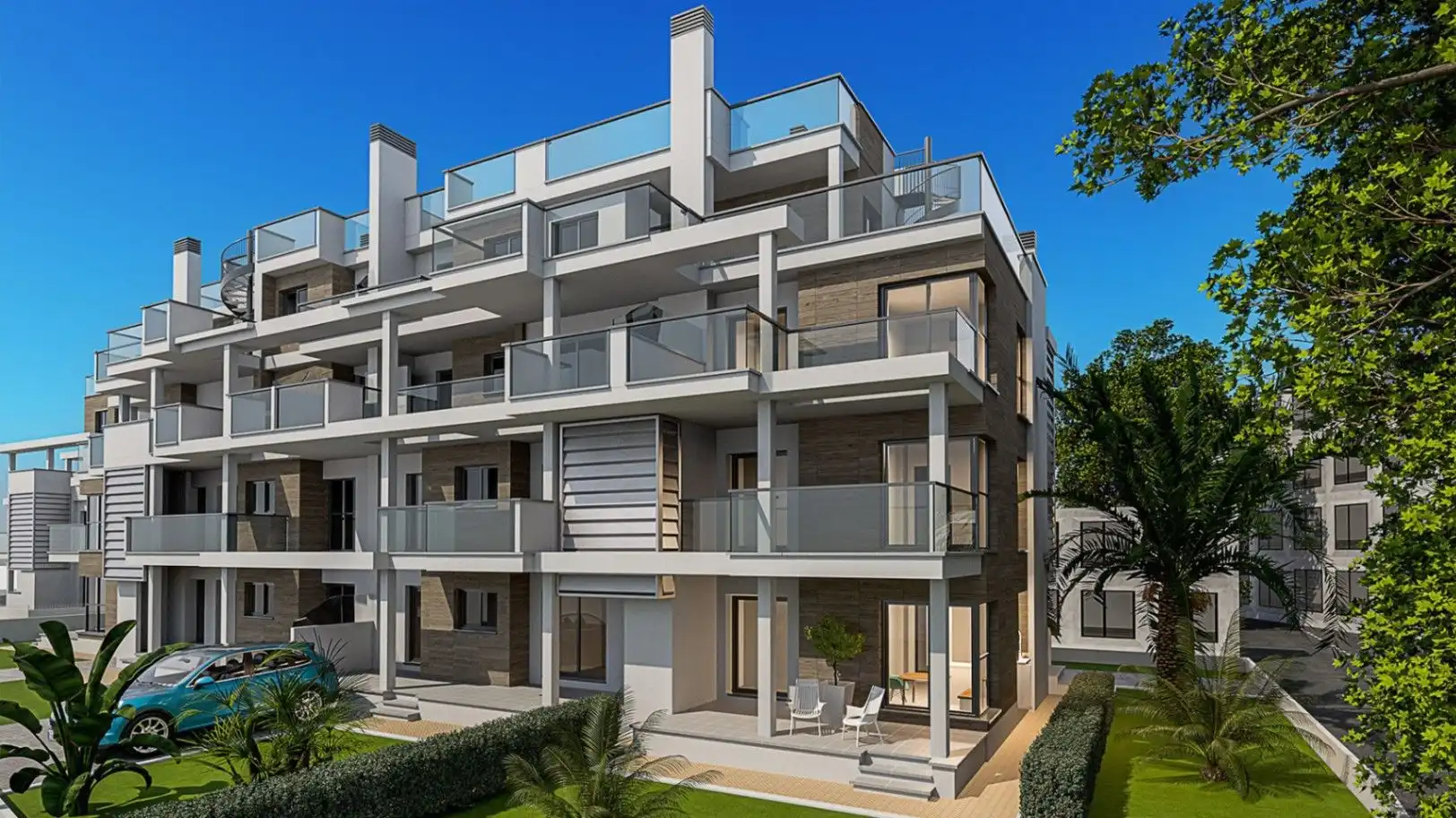 Vista exterior de Apartamento en venta en Dénia con Aire acondicionado, Calefacción y Jardín privado