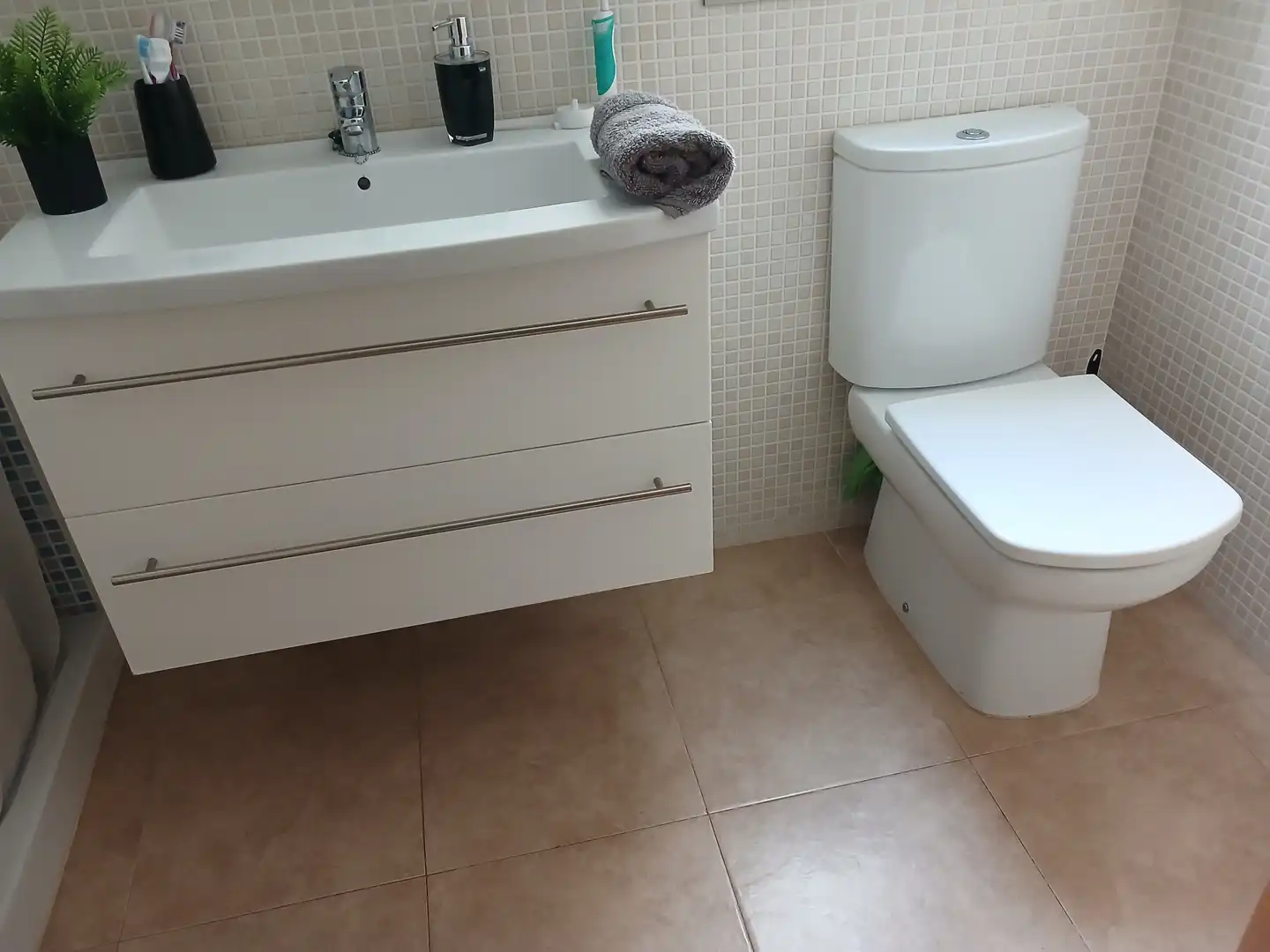 Bathroom of Apartments for rent in Moncofa  with Air Conditioner, Terrace and Furnished