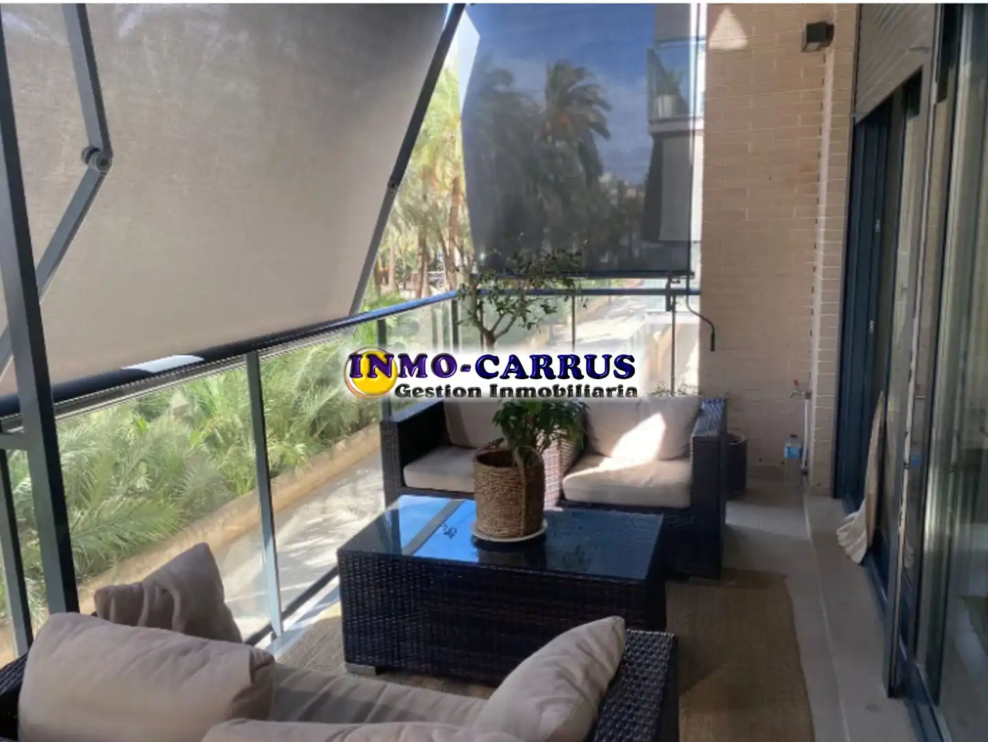 Außenansicht von Wohnung zur Miete in Elche / Elx mit Klimaanlage, Heizung und Terrasse
