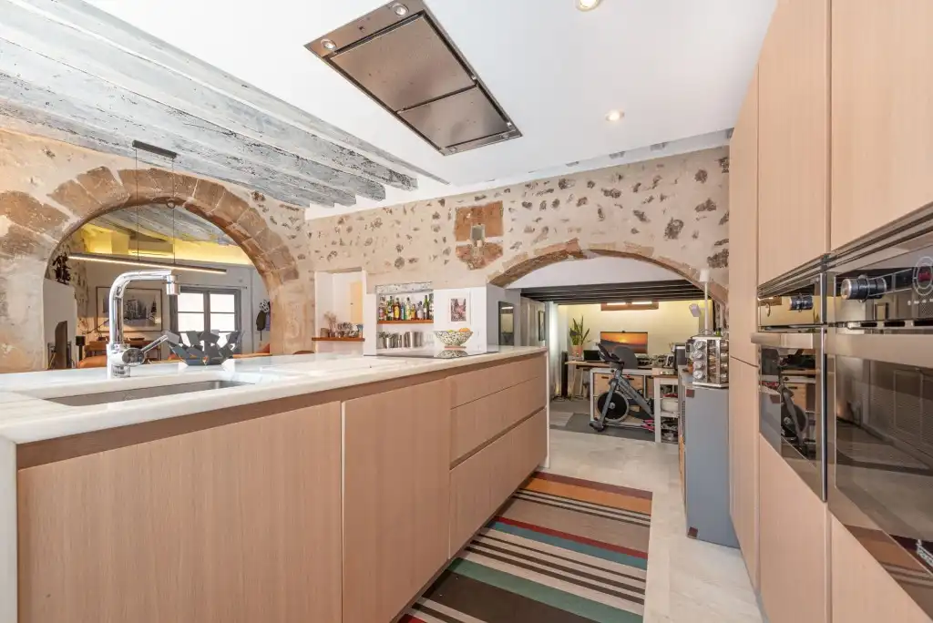 Cocina de Finca rústica en venta en Pollença con Aire acondicionado, Calefacción y Terraza