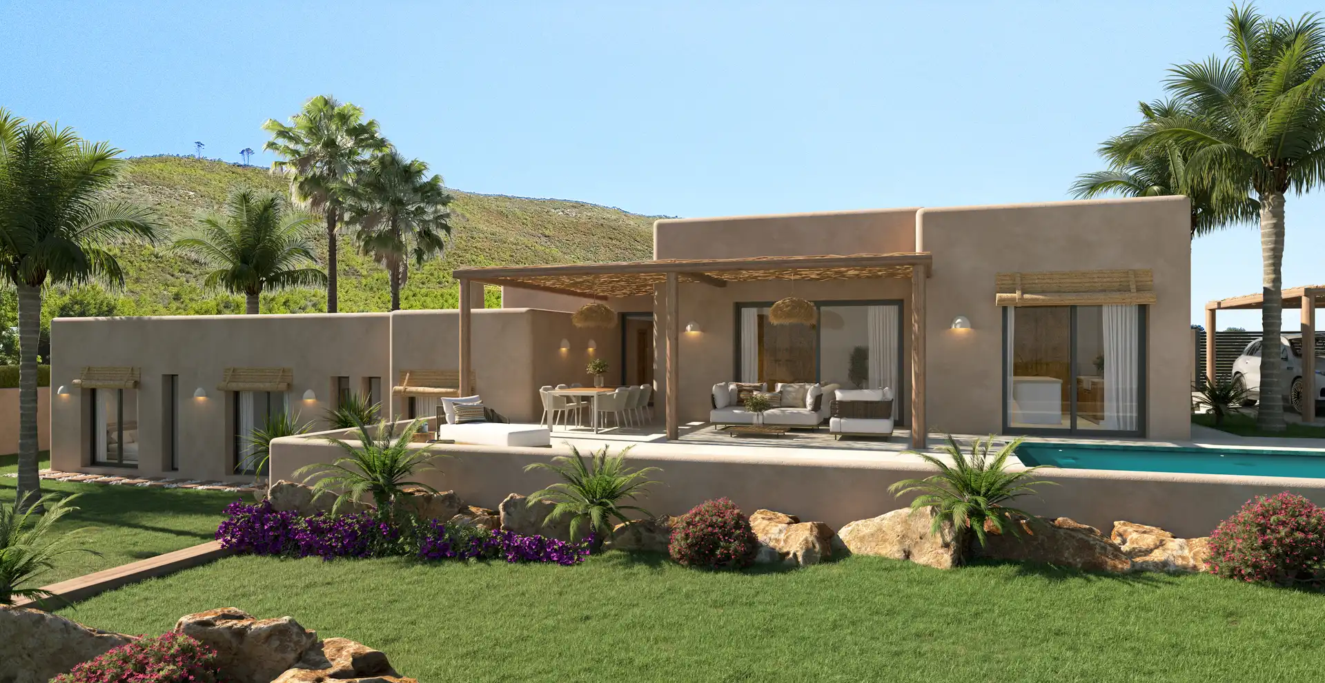 Vista exterior de Casa o chalet en venta en Jávea / Xàbia con Aire acondicionado y Jardín privado