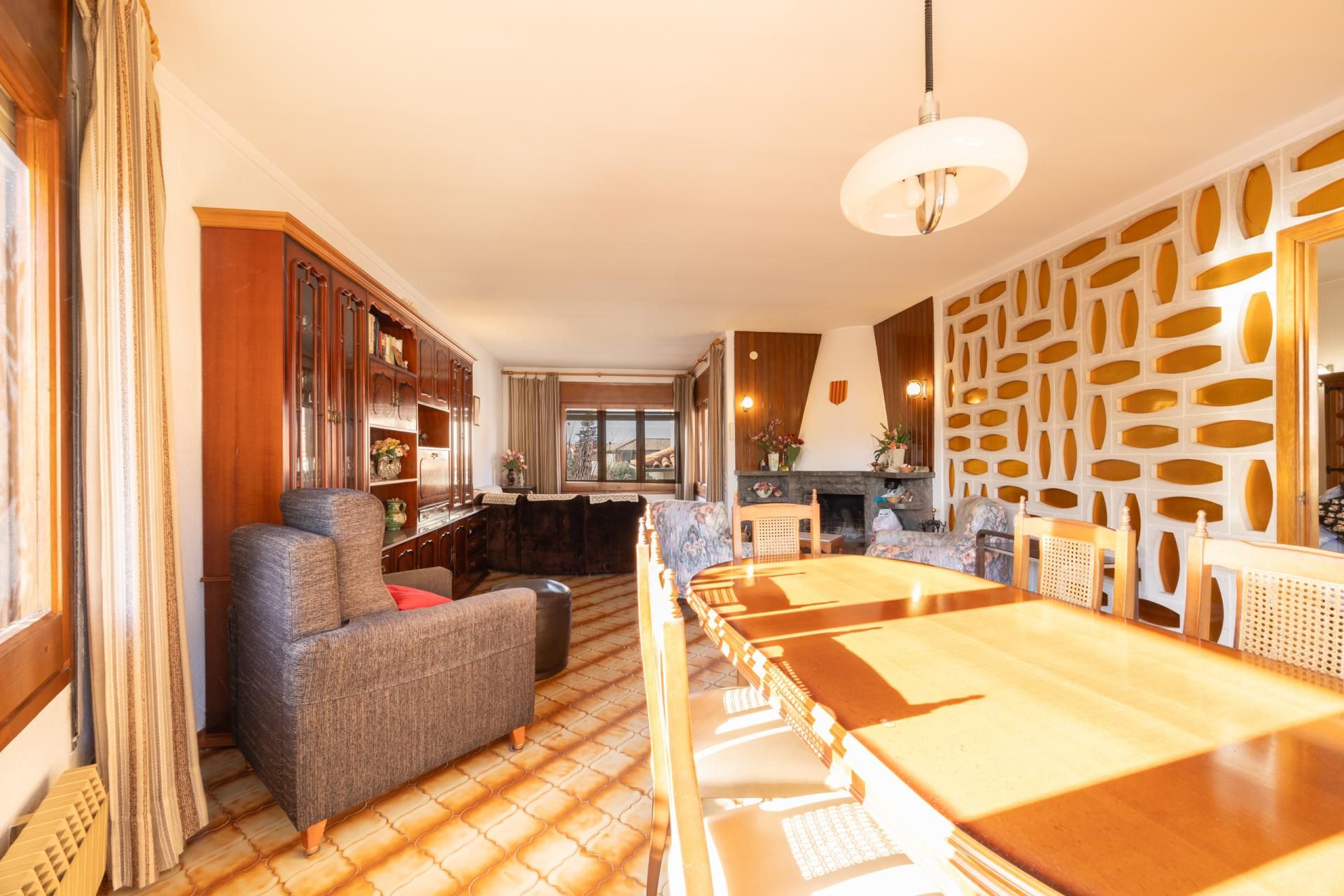 Menjador de Casa o xalet en venda en Folgueroles amb Calefacció i Jardí privat