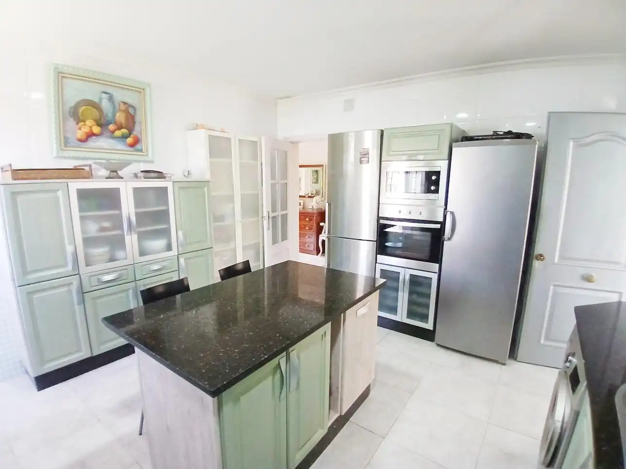 Cocina de Casa o chalet en venta en Aljaraque con Calefacción, Jardín privado y Piscina
