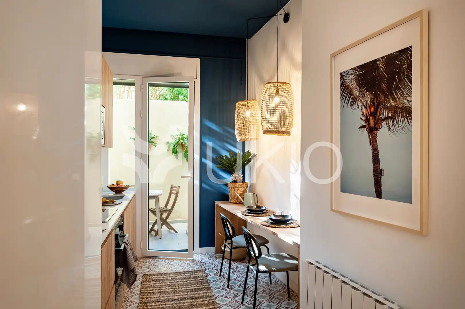 Kitchen of Apartments for rent in Barcelona  with Air Conditioner, Heating and Terrace