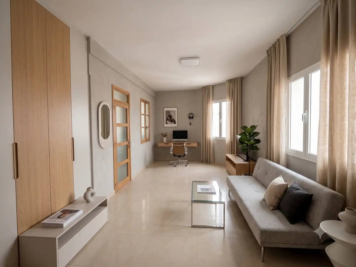 Wohnzimmer von Wohnung zum Verkauf in Las Palmas de Gran Canaria mit Terrasse, Möbliert und Ofen