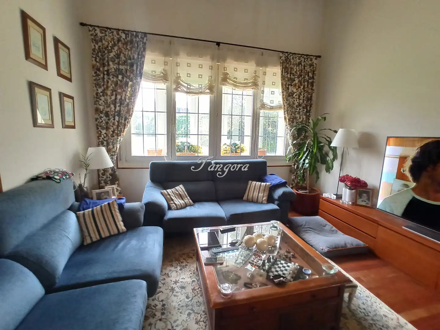 Sala de estar de Casa o chalet en venta en Getxo  con Calefacción, Jardín privado y Parquet