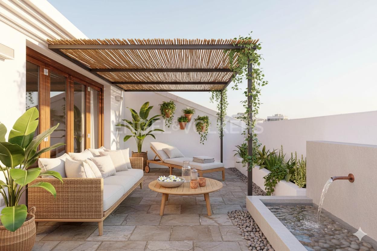 Terrace of Attic for sale in  Sevilla Capital  with Air Conditioner, Heating and Parquet flooring