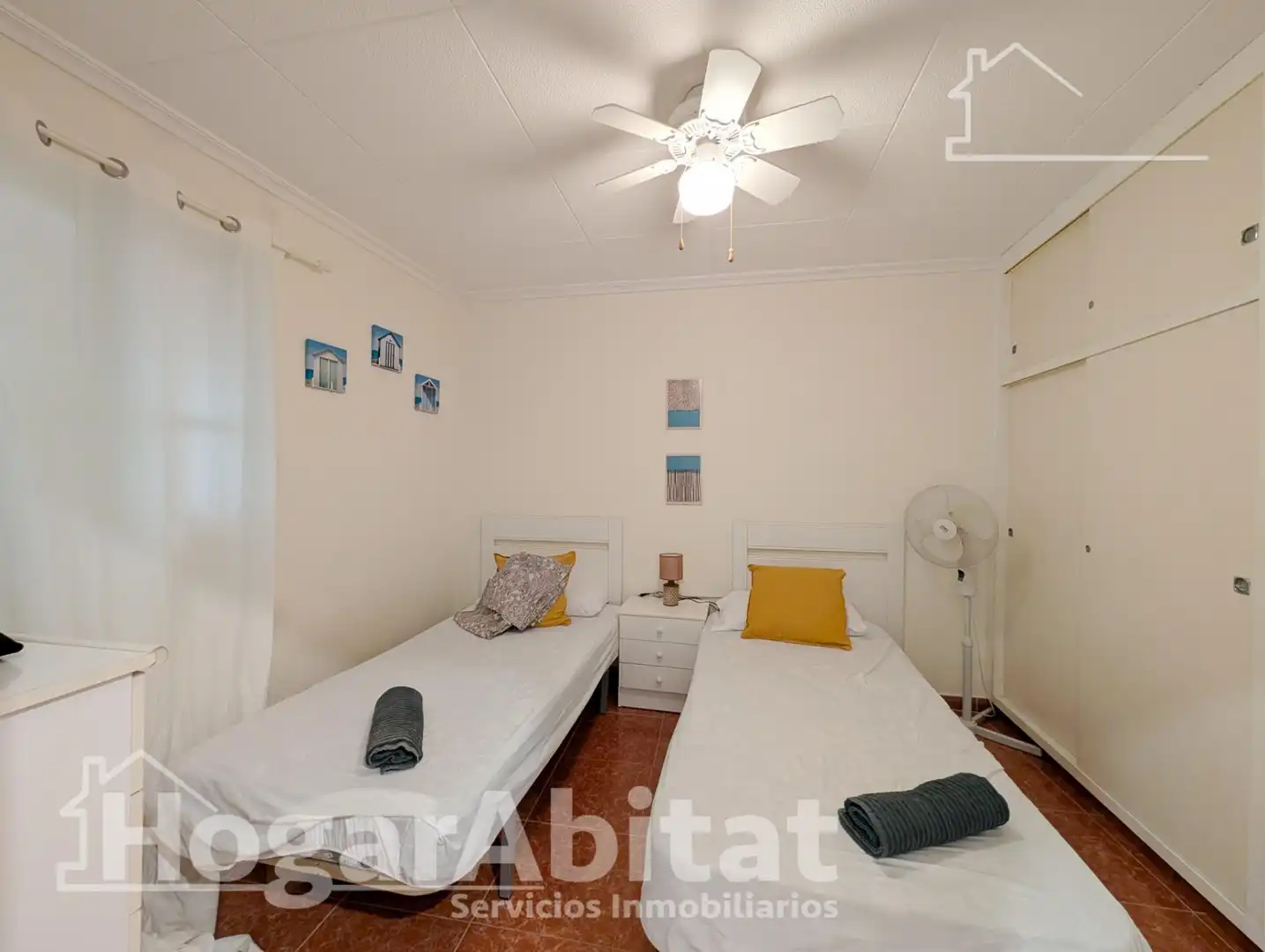Schlafzimmer von Wohnung zum Verkauf in Santa Pola mit Klimaanlage, Heizung und Möbliert