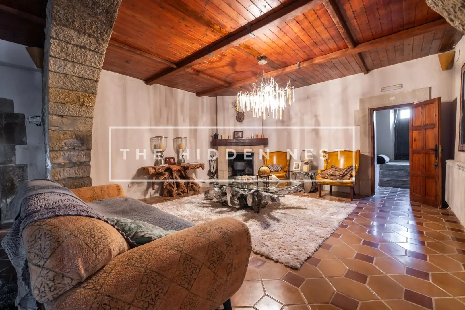 Casa rústica amb piscina en venda a Talamanca, imagen 44
