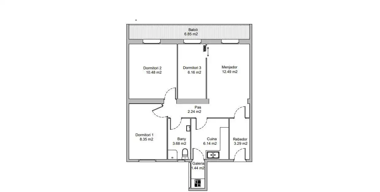 Wohnung mit Terrasse zum Verkauf in Ronda del Guinardó, imagen 37