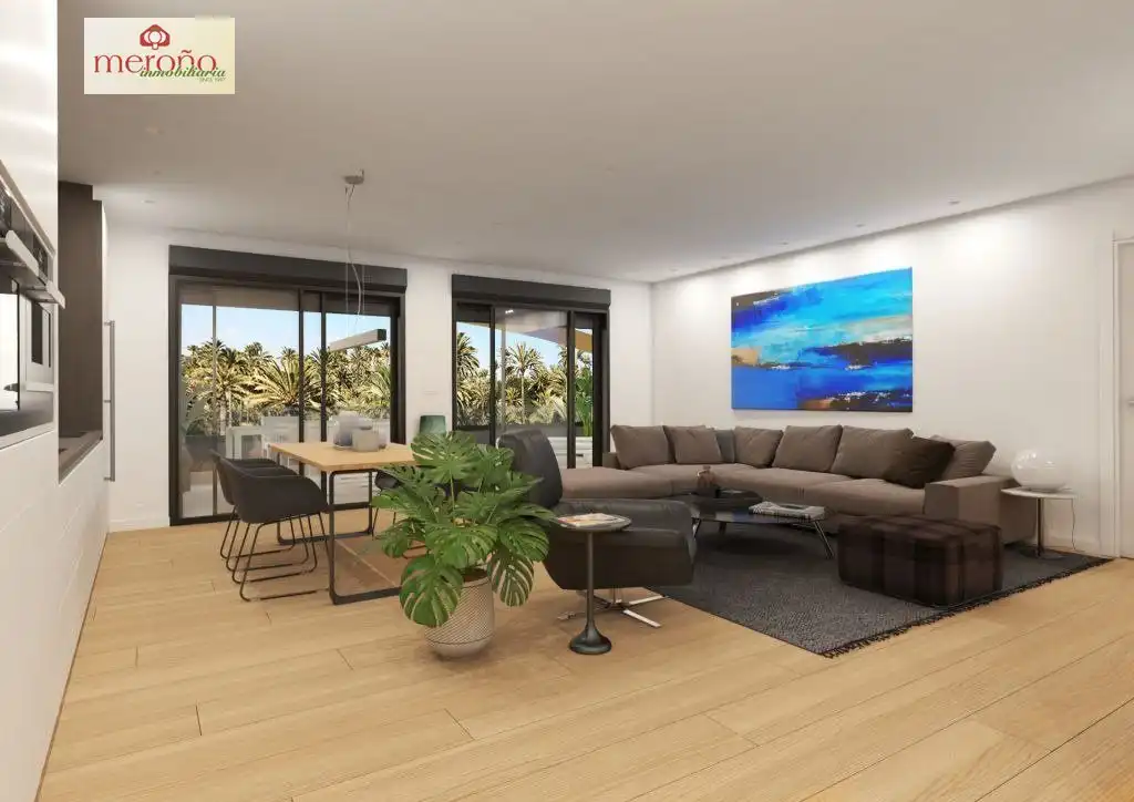 Wohnzimmer von Dachboden zum Verkauf in Elche / Elx mit Privatgarten, Terrasse und Abstellraum