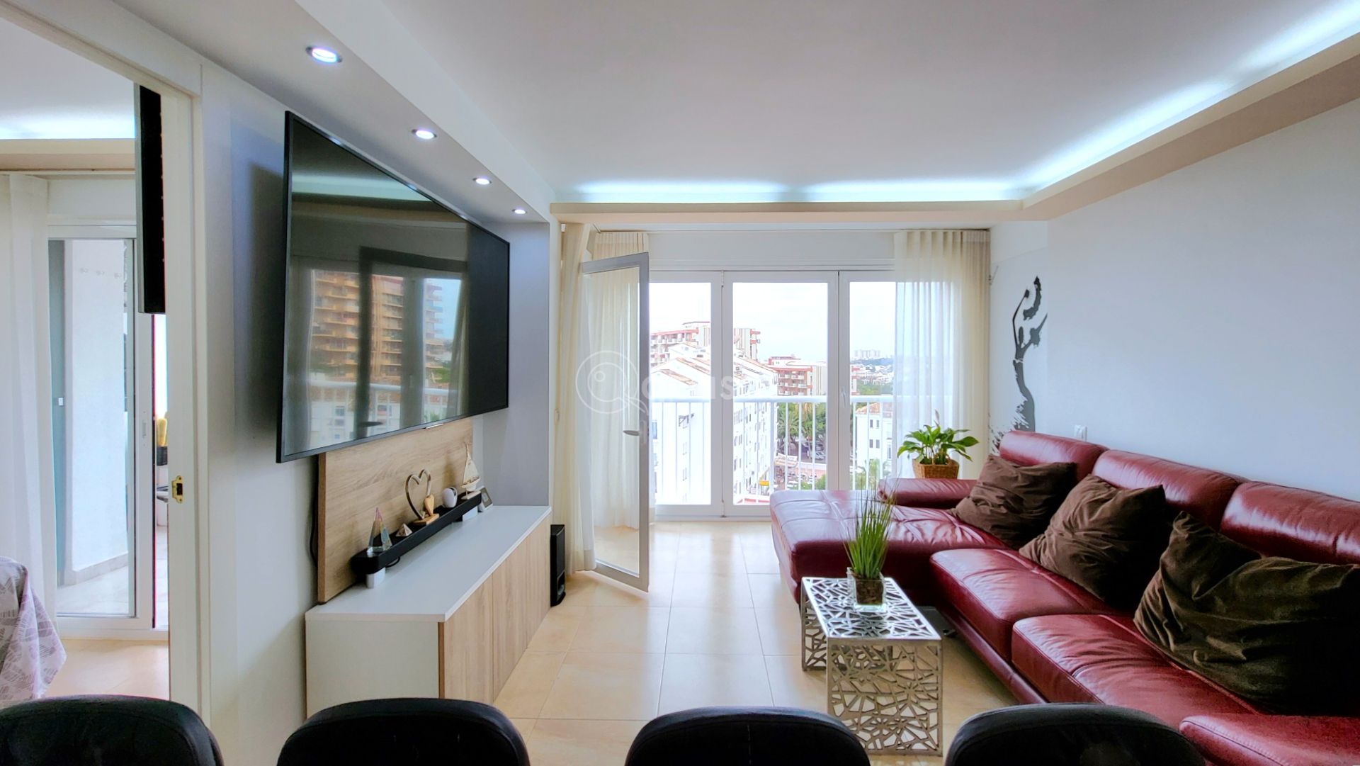 Sala de estar de Apartamento en venta en Benalmádena con Aire acondicionado, Calefacción y Terraza