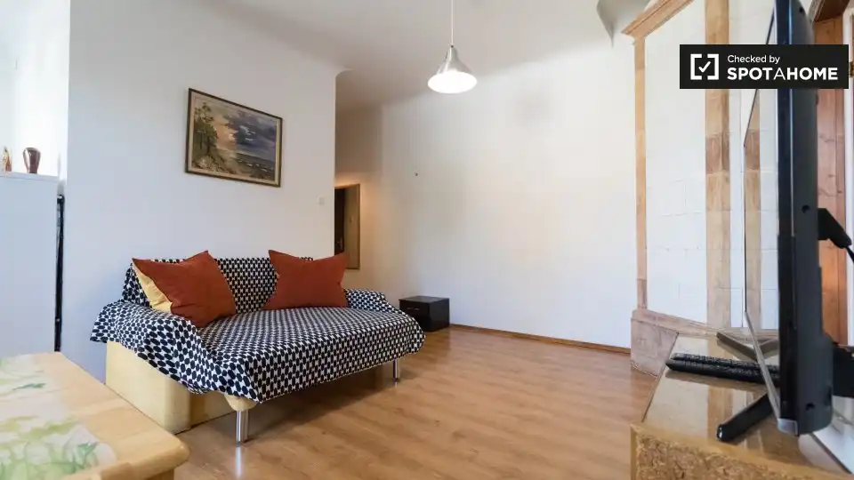 Sala de estar de Apartamento para compartir en La Pobla de Claramunt con Aire acondicionado, Calefacción y Terraza