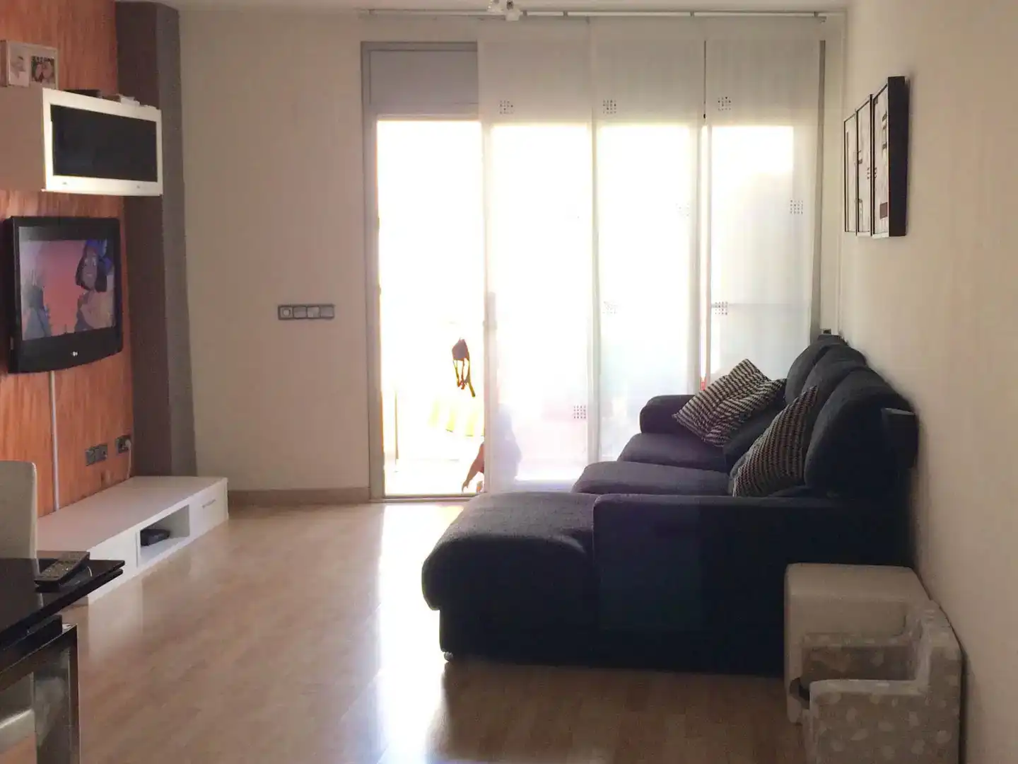 Sala d'estar de Pis en venda en Llançà amb Aire condicionat, Parquet i Piscina