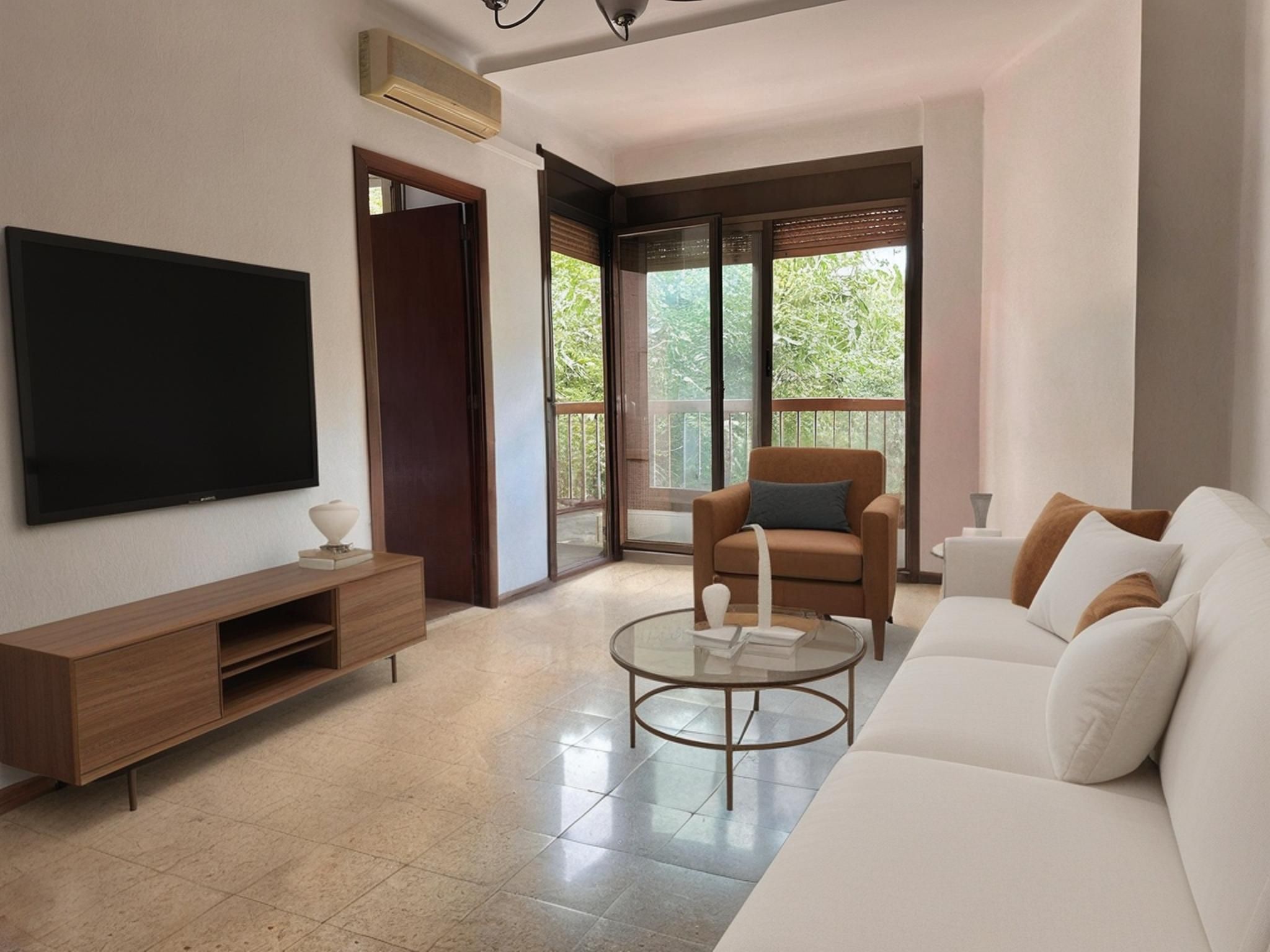 Living room of Flat for sale in  Barcelona Capital  with Balcony