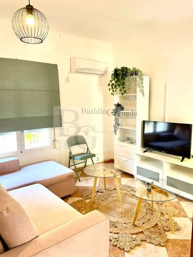 Sala de estar de Piso de alquiler en Granada con Terraza, Amueblado y Microondas