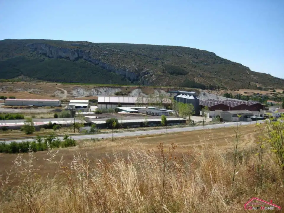 Außenansicht von Fabrikhallen zum Verkauf in Lumbier