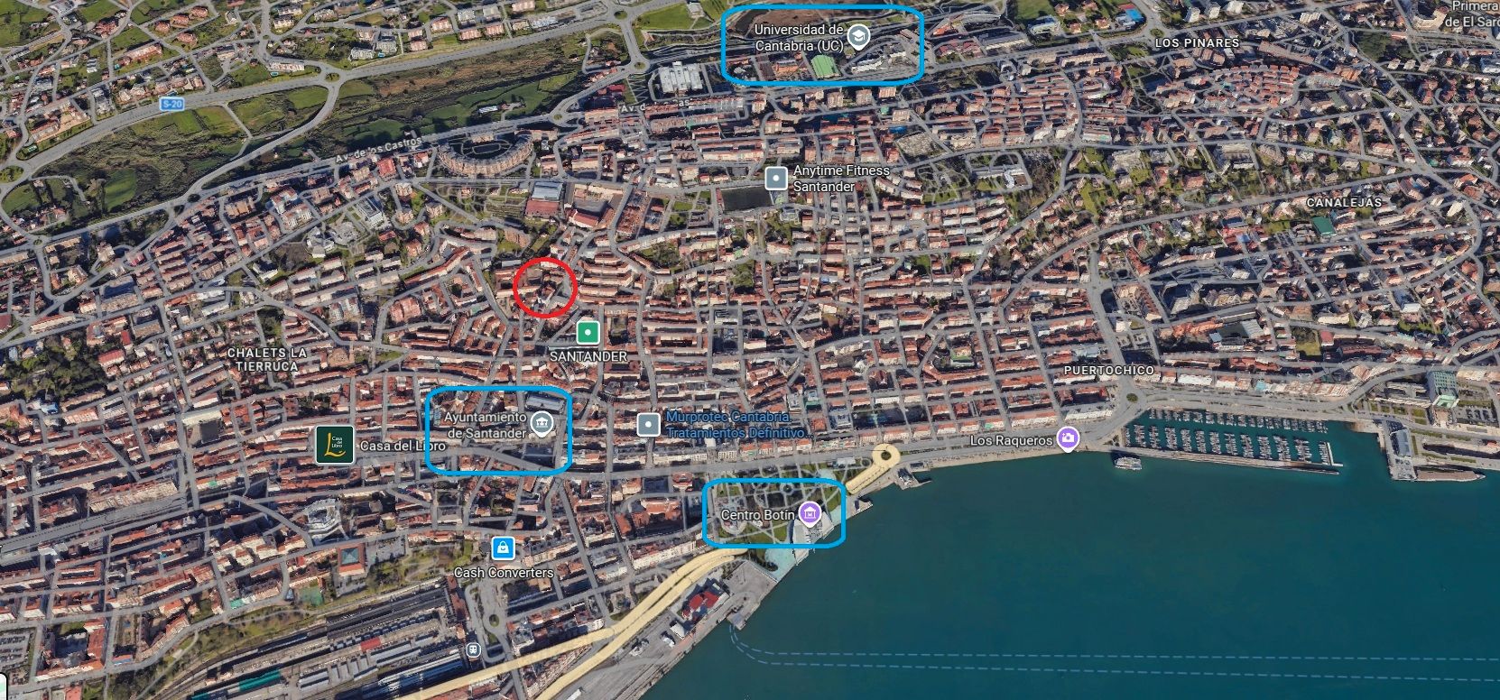 Vista exterior de Piso en venta en Santander con Amueblado