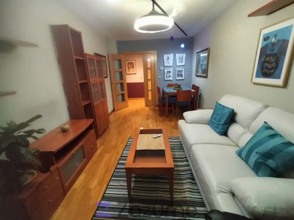 Sala de estar de Piso de alquiler en Zaragoza con Aire acondicionado, Calefacción y Parquet