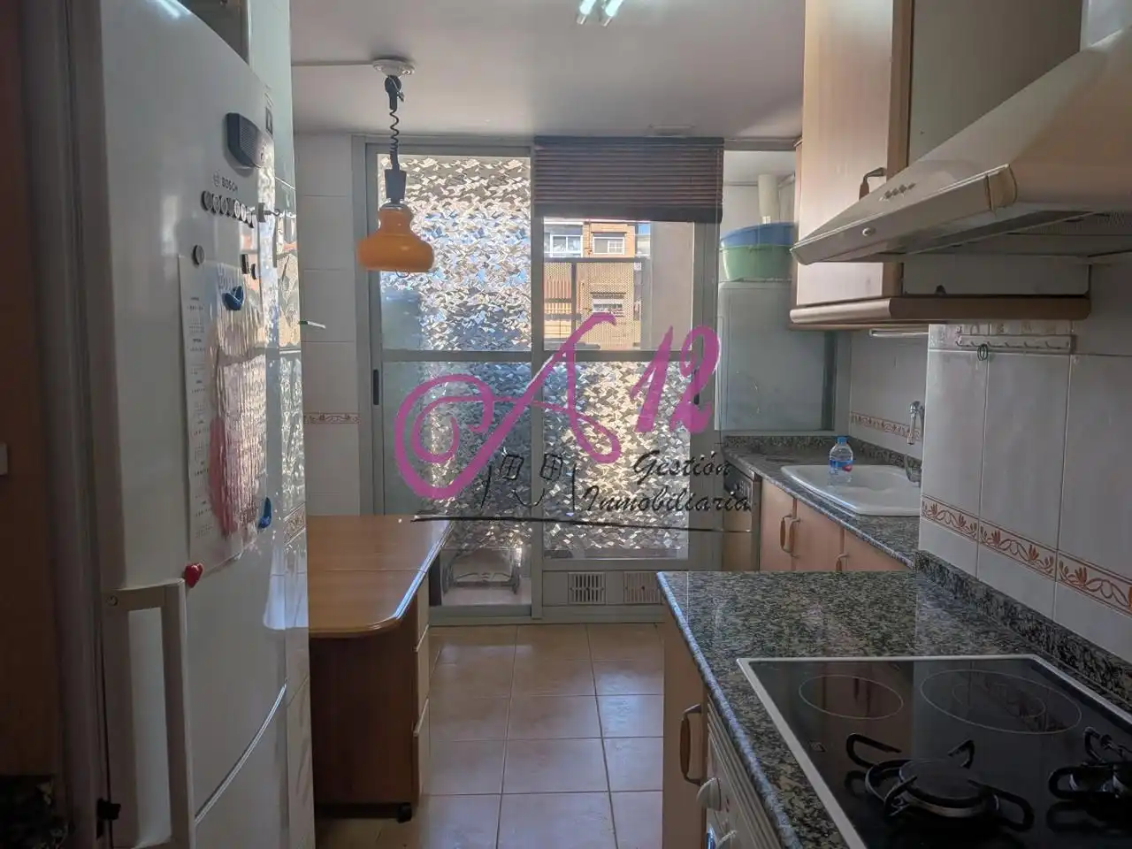 Kitchen of Flat for sale in Valencia  with Air Conditioner, Terrace and Community pool