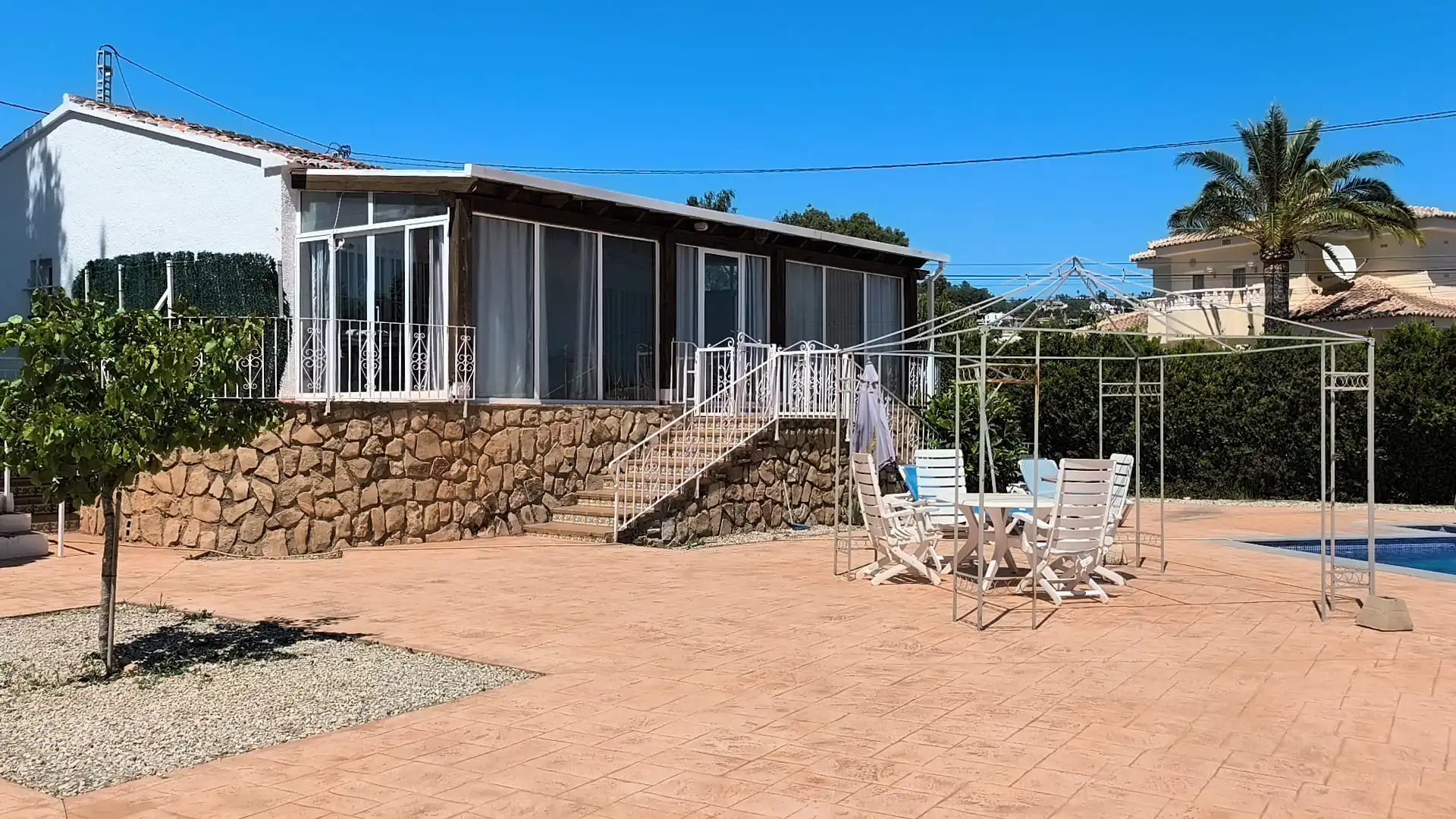 Terraza de Casa o chalet en venta en Benissa con Aire acondicionado, Piscina y Amueblado