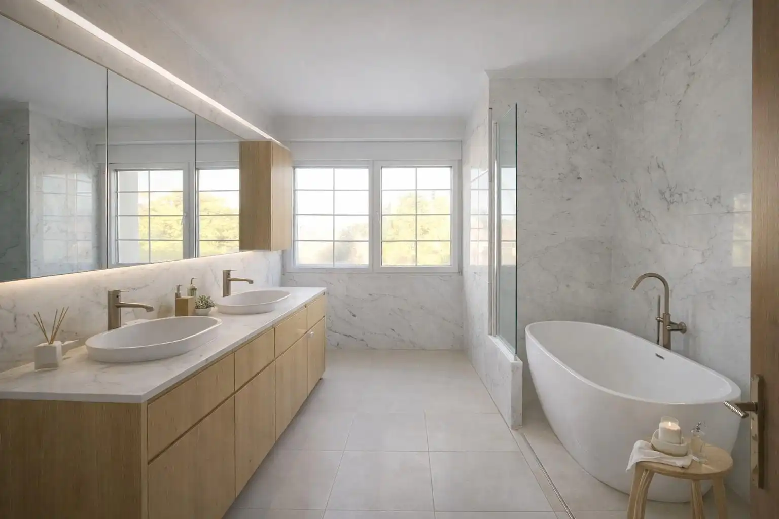 Baño de Casa adosada en venta en Loiu con Calefacción, Jardín privado y Terraza