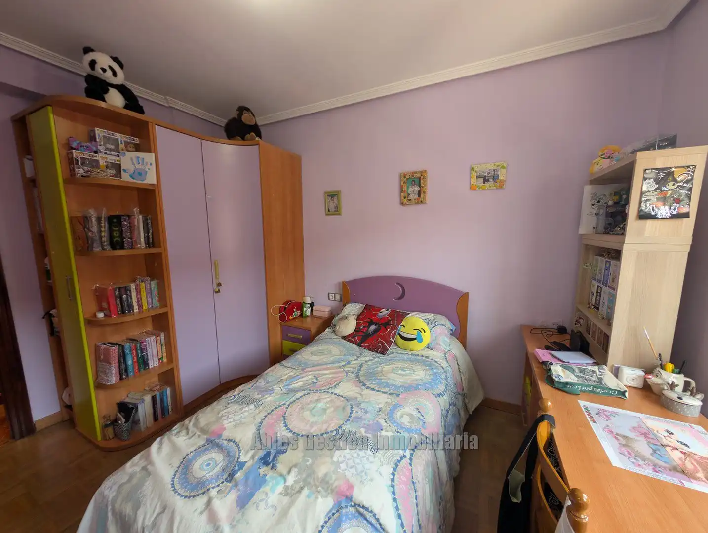 Schlafzimmer von Wohnung zum Verkauf in Mieres (Asturias) mit Heizung, Parkett und Abstellraum