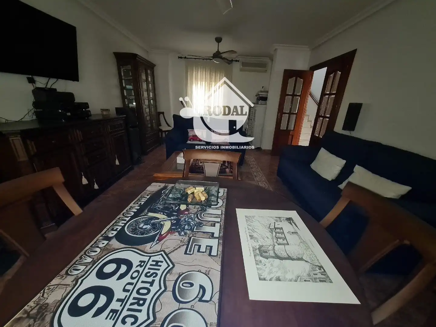 Wohnzimmer von Einfamilien-Reihenhaus zum Verkauf in Huércal de Almería mit Klimaanlage, Heizung und Terrasse