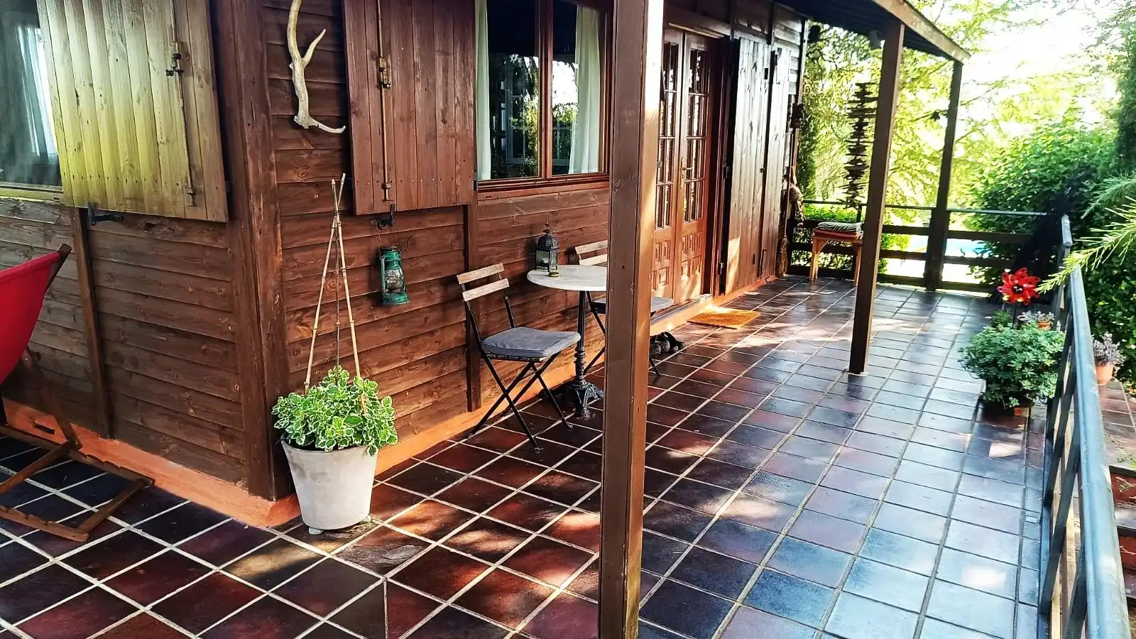 Terrassa de Casa o xalet en venda en Palacios del Pan amb Calefacció, Jardí privat i Terrassa
