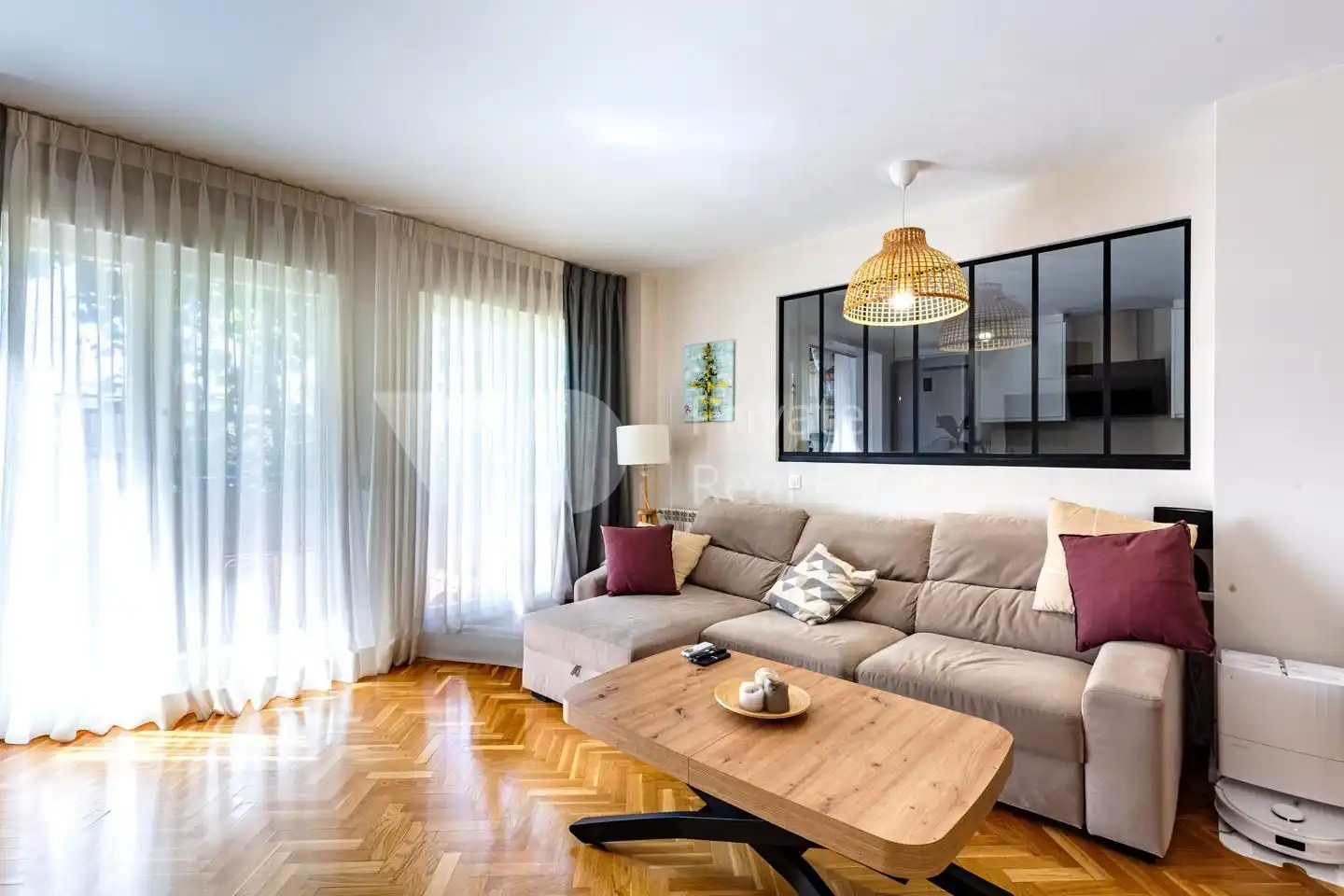 Living room of Flat for sale in Villanueva del Pardillo  with Air Conditioner, Heating and Parquet flooring