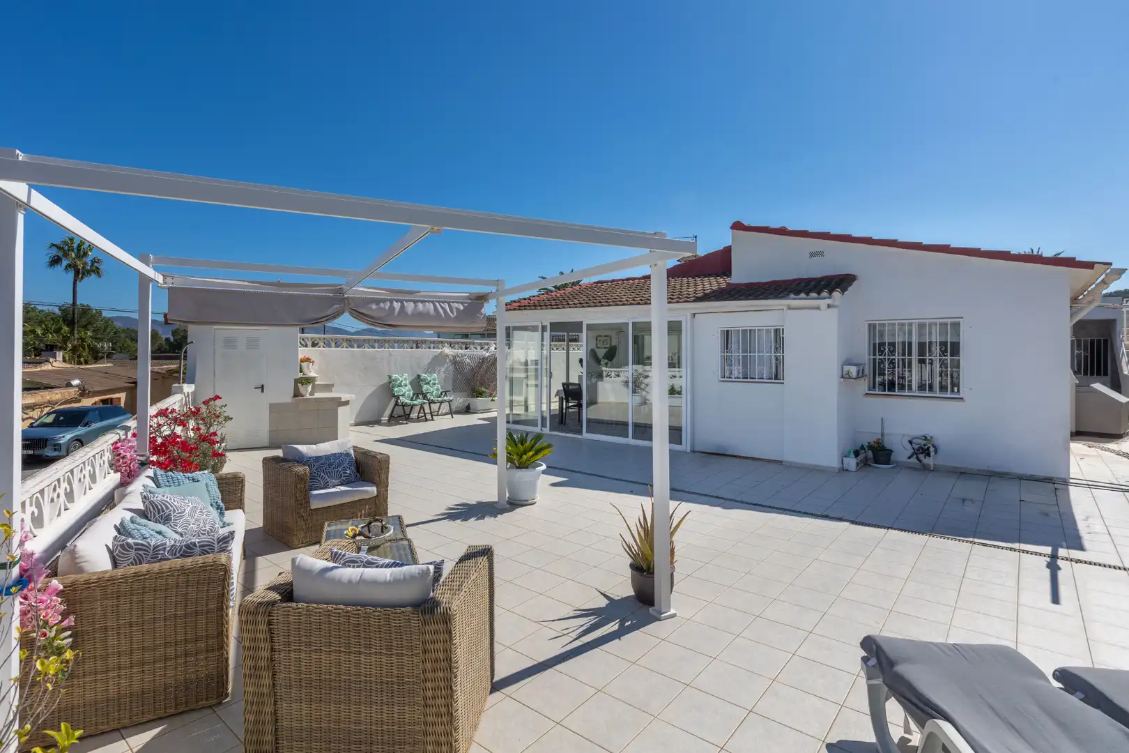 Terrassa de Casa o xalet en venda en La Nucia amb Aire condicionat, Jardí privat i Terrassa