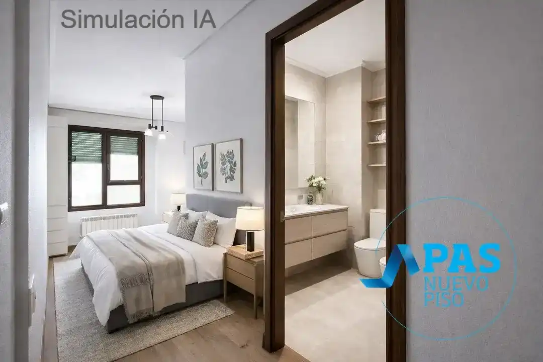 Schlafzimmer von Wohnung zum Verkauf in Santander mit Heizung
