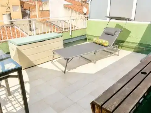 Terrace of Flat for sale in Badalona  with Air Conditioner