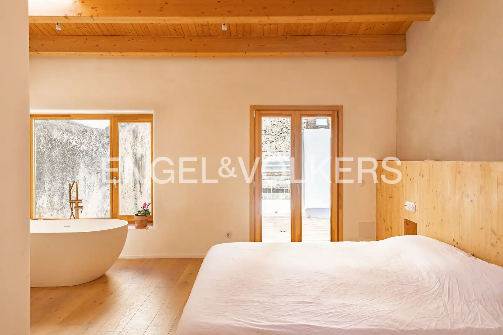 Bedroom of Houses for rent in Sant Pol de Mar  with Air Conditioner, Heating and Parquet flooring
