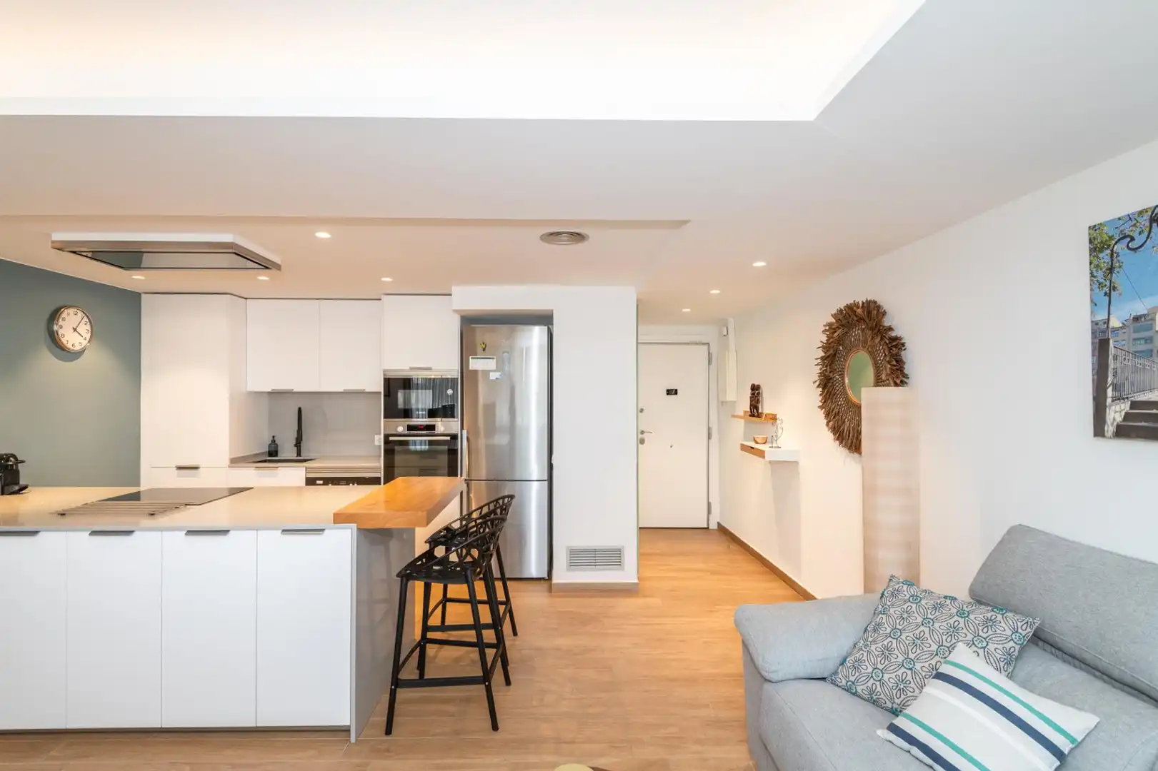 Kitchen of Flat for rent in Girona  with Air Conditioner, Heating and Furnished