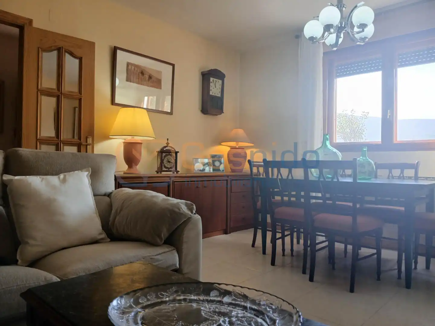 Sala de estar de Casa o chalet en venta en Aldealengua de Pedraza con Calefacción, Parquet y Terraza