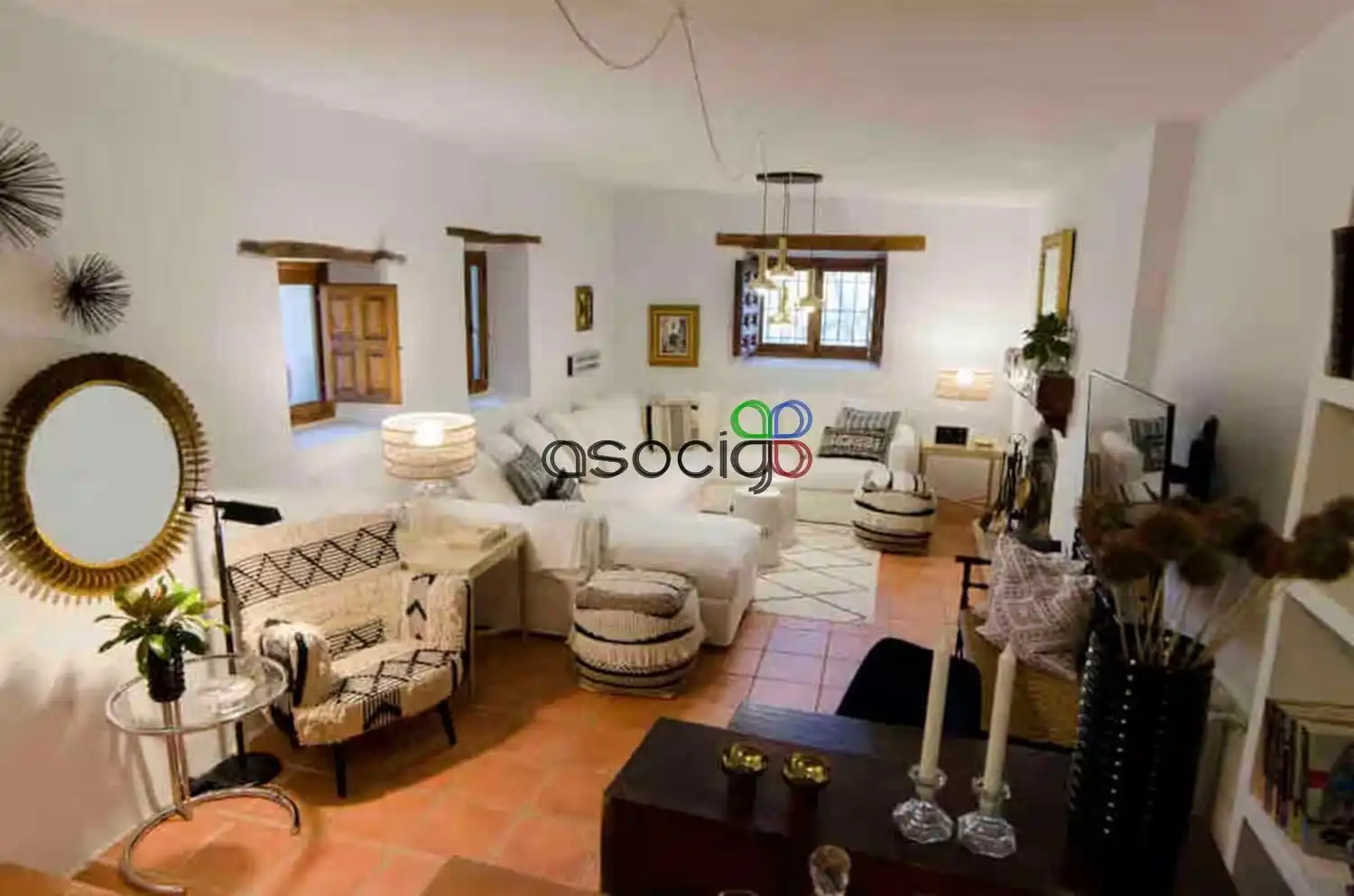 Sala de estar de Casa o chalet en venta en Heras de Ayuso con Jardín privado, Terraza y Piscina
