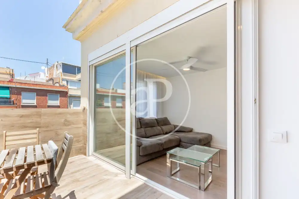 Terrasse von Wohnung zur Miete in Valencia mit Klimaanlage, Terrasse und Abstellraum