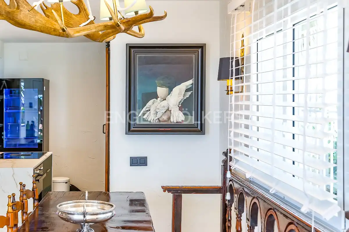 Esszimmer von Wohnung zur Miete in Sitges mit Klimaanlage, Heizung und Schwimmbad
