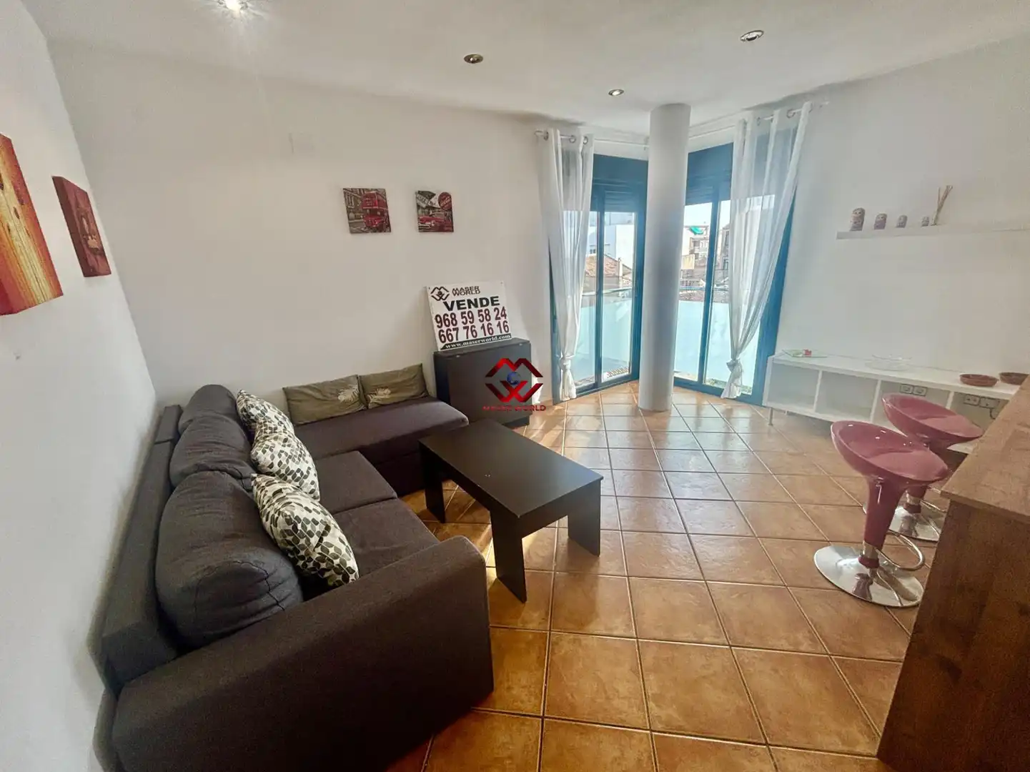 Living room of Apartments for sale in San Javier  with Air Conditioner, Storage room and Furnished