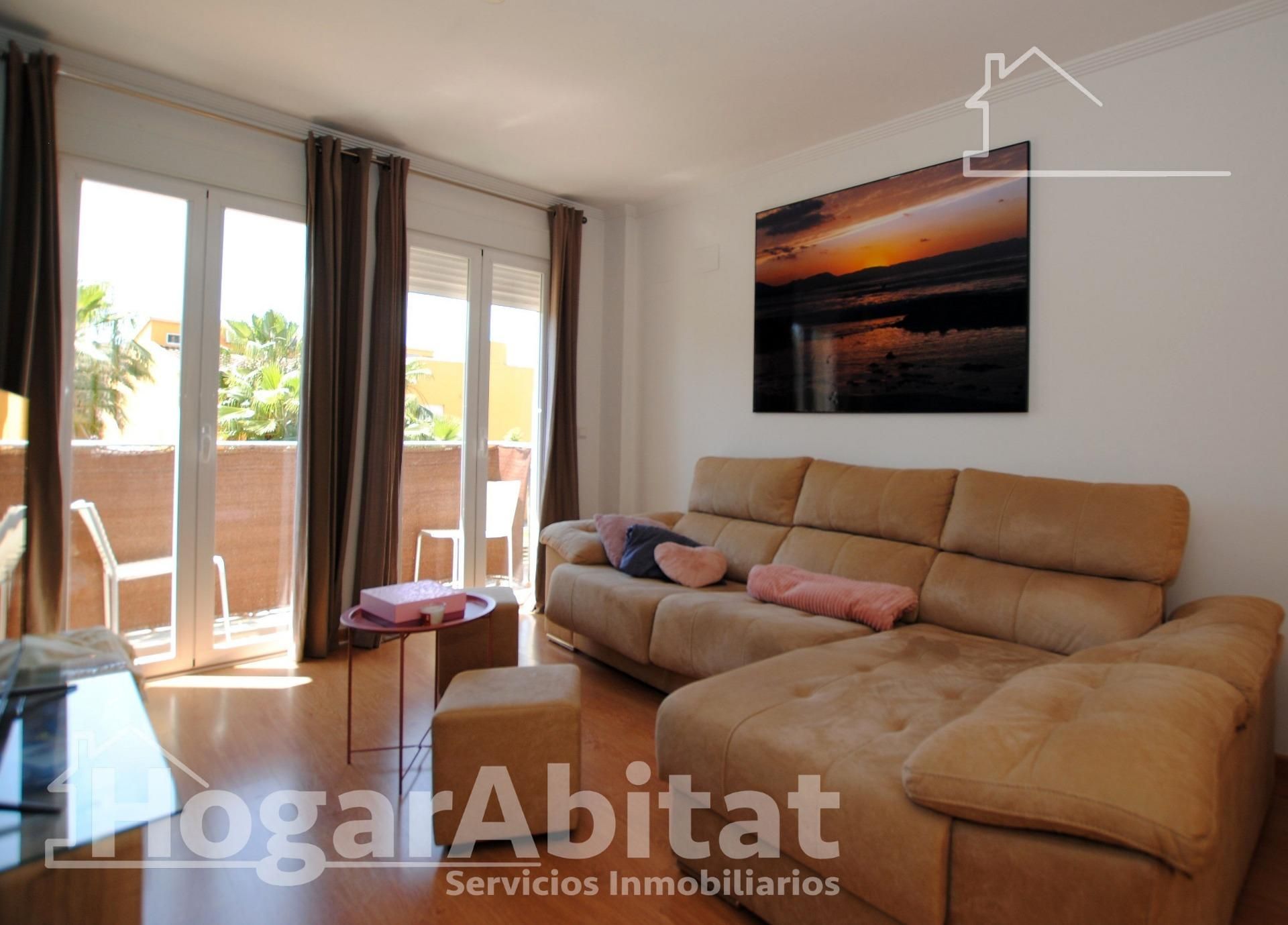 Sala d'estar de Pis en venda en Beniarbeig amb Aire condicionat, Calefacció i Parquet