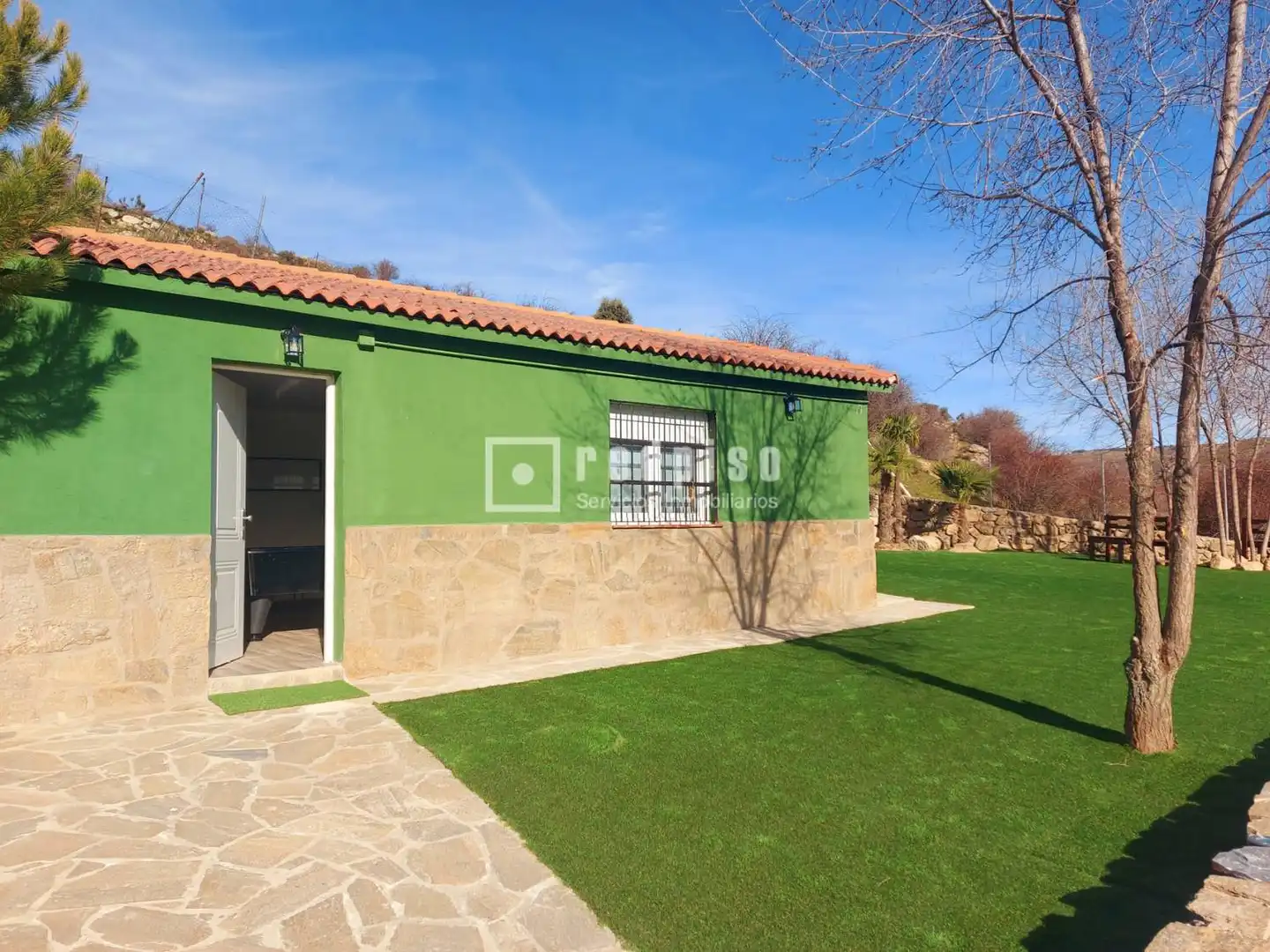 Jardín de Casa o chalet en venta en Santa María de la Alameda con Aire acondicionado, Calefacción y Trastero